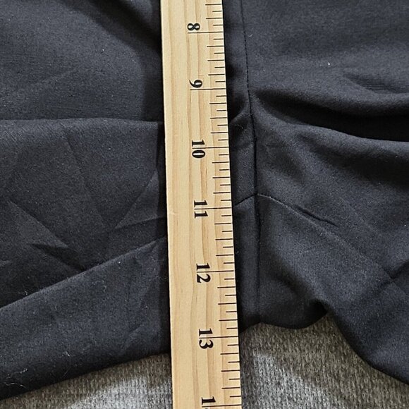 Adrianna Papell Pants Womens 14 Black High Waist Tapered Pockets Stretch Ankle - Picture 6 of 15